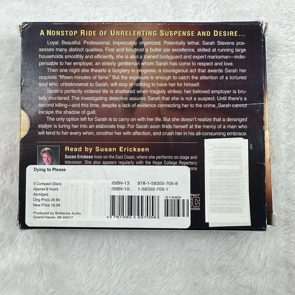 Dying to Please Audiobook by Linda Howard,‎ Susan Ericksen Brilliance Audio